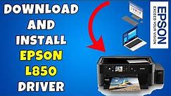 How To Download & Install Epson L850 Printer Driver in Windows 10/11