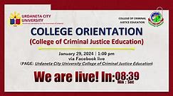 College of Criminal Justice Education Student Orientation