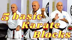 How to learn 5 Basic karate Blocks?