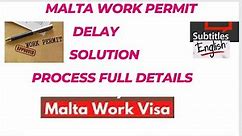 Malta work permit full details# Malta work permit process for everyone# 2024 Malta processing detail