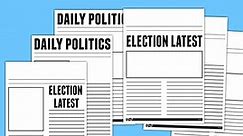 Election Report Newspaper Template