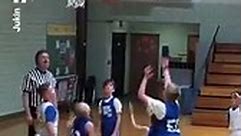 This young basketball team help disabled player score