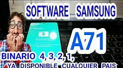 Software Samsung galaxy A71 A715f sm-a715f BINARIO 4 3 2 1 | Update Flash Firmware Rom Samsung B4 B3