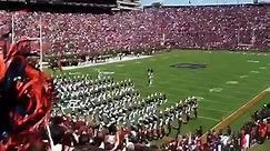 Auburn marching band plays fight song and war eagle cheer