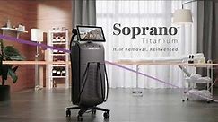 Soprano Titanium Hair Removal machine (short video)