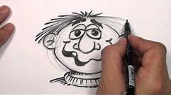 How to Draw a Cartoon Face - Funny Face Drawing Lesson | MAT