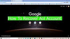 Recover AOL Mail Account (2022)| How To Reset Your AOL Mail Password