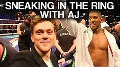SNEAKING INTO THE RING AT ANTHONY JOSHUA VS JOSEPH PARKER BOXING MATCH