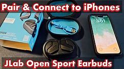 JLab Open Sport Earbuds: How to Pair & Connect to iPhones