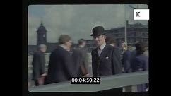 Men in Bowler Hats, Early 1970s London Fashion, 35mm