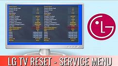 How To Access Service Mode On LG LED TV | LG TV Factory Reset
