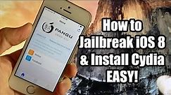 How To Jailbreak iOS 8 - 8.1 & Install Cydia with Pangu - EASY! (Windows)