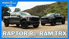 2023 Ford F-150 Raptor R Vs. 2022 Ram 1500 TRX: Comparison Review (On and Off-Road Impressions)