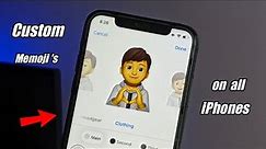 How to get Memoji’s in ios 12.5.5 || Custom memoji’s for all iPhones