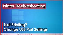 Fix USB Printer connection offline issue caused by Hardware & PORT setting on Windows Arkscan 2054A