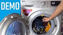 LG Front Load Washing Machine FHT1208SWL - Demo