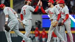 Phillies manager Rob Thomson talked Monday afternoon about Game 2 against the Atlanta Braves