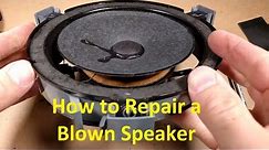 How to Repair a Blown Speaker