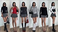 How to rewear a mini skirt | 1 SKIRT 25 OUTFITS