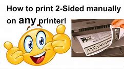 How to print Two-Sided Manually: Duplex Printing l Both side printing | with your home printer