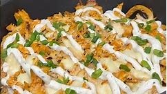 DAY 25 OF 30 DAYS OF HEALTHY EATING! Baked Buffalo chicken Loaded fries