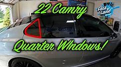 2022 Toyota Camry Rear Quarter Window Removal And Tint
