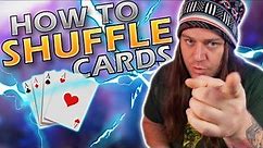 HOW TO SHUFFLE CARDS! Learn 3 EASY Shuffles In Just 5 MINUTES!