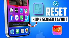 How to Reset Home Screen Layout on iPhone | Reset Home Screen Layout iOS