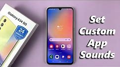 How To Set Different Notification Sounds For Different Apps On Samsung Galaxy A34 5G