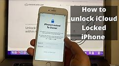How to unlock iCloud Locked iPhone Works on any iOS version