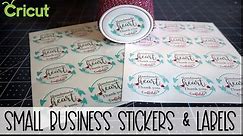 Quick & Easy Stickers Labels for your business & packaging | Step-by-Step Design in Cricut Beginners