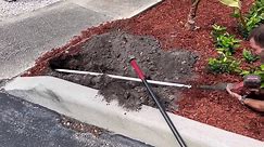 Clever Method for Placing an Irrigation Pipe