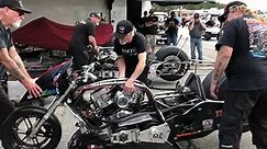Ferocious Top Fuel Harley Start Up
