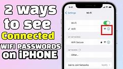 Easy Way To Show WiFi Password On iPhone - 2024