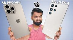 The Epic Battle: iPhone 15 Pro MAX vs Samsung Galaxy S23 Ultra
