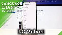 How to Change System Language in LG Velvet – Language Settings
