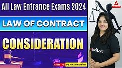 Consideration | Contract Law | Legal Reasoning | Law With Nikkita Mam ( Class 5 )