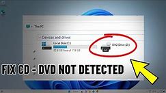 Fix CD-ROM / DVD Drive is Missing in Windows 11 / 10 / 8/7 | How To Solve cd dvd drive Not Showing 💿