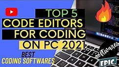 Top 5 Coding Software On Pc In 2021 | Best code editor 2020 And 2021| free text editors