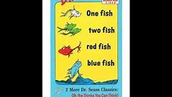 DR SEUSS BEGINNER BOOK VIDEO One Fish Two Fish Red Fish Blue Fish