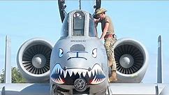 US A-10C Thunderbolt II Pre-flight and Takeoff, The World's Most Powerful Attack Aircraft
