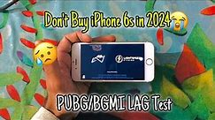 Don’t Buy iPhone 6s in 2024😭| iPhone 6s Livik PUBG Test 2024 | 2GB RAM 4.7 inch Max | Lag+FPS drop🥺