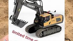 This is the COOLEST kids remote controlled mini excavator ive seen yet!!! Yall it comes with a rechargable battery and a usb cable to recharge