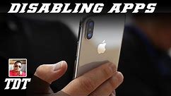 How To Disable Apps On Your iPhone | Tutorial