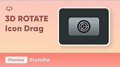 Practice ProtoPie: Apple TV Settings Icon - 3D Animated Interaction