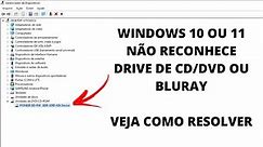 Drive De CD/DVD Não Aparece Dentro Do Windows Explorer No Windows 10/11 - Solução (Atualizado 2022)