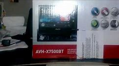 Pioneer AVH-X7500BT Unboxing and review