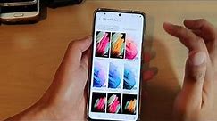 Galaxy S21/Ultra/Plus: How To Change Lock Screen / Home Screen Wallpaper