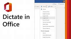 How to use dictation in Word, OneNote and PowerPoint. Free in Office 365 and Windows 10