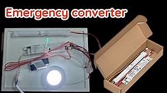 How to connect emergency light Tridonic EM converterLED BASIC 202A MH/LiFePO4 50V